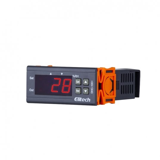 Controlador digital de umidade DHC-100+ parte Lateral