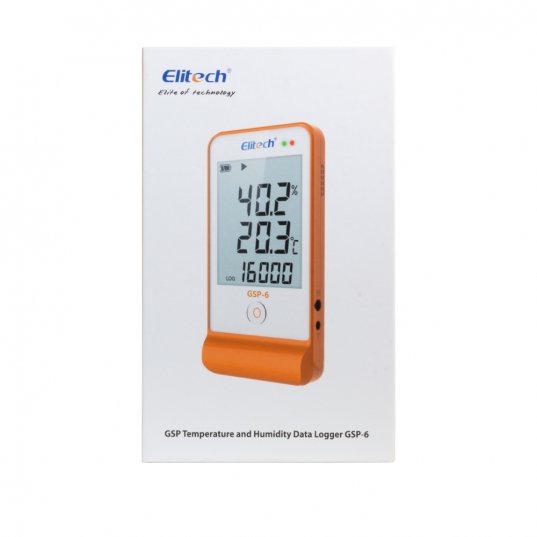 GSP-6 datalogger de temperatura e umidade com sensor externo e alarme  sonoro (-40°C a 85°C / 10-99%UR)